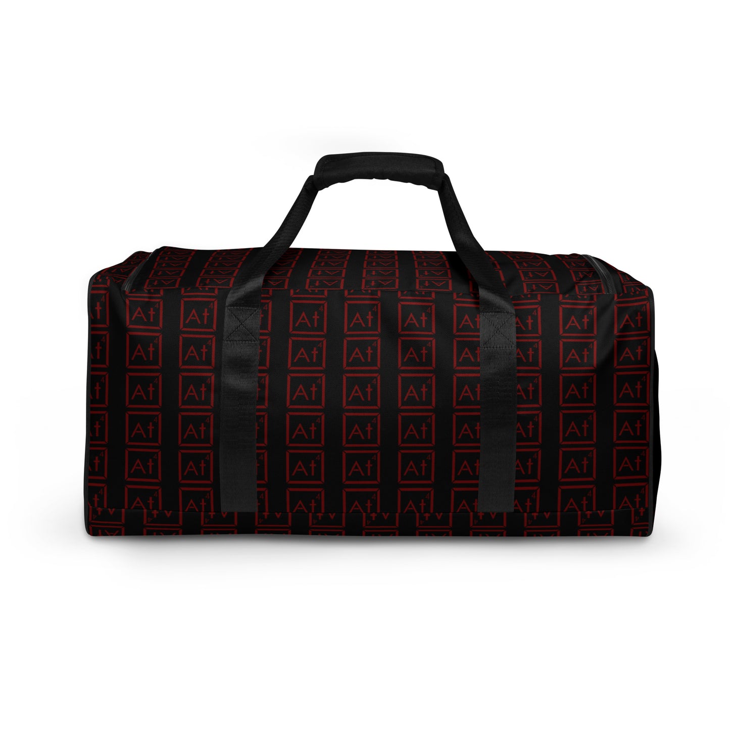 Red At4 logo Duffle bag