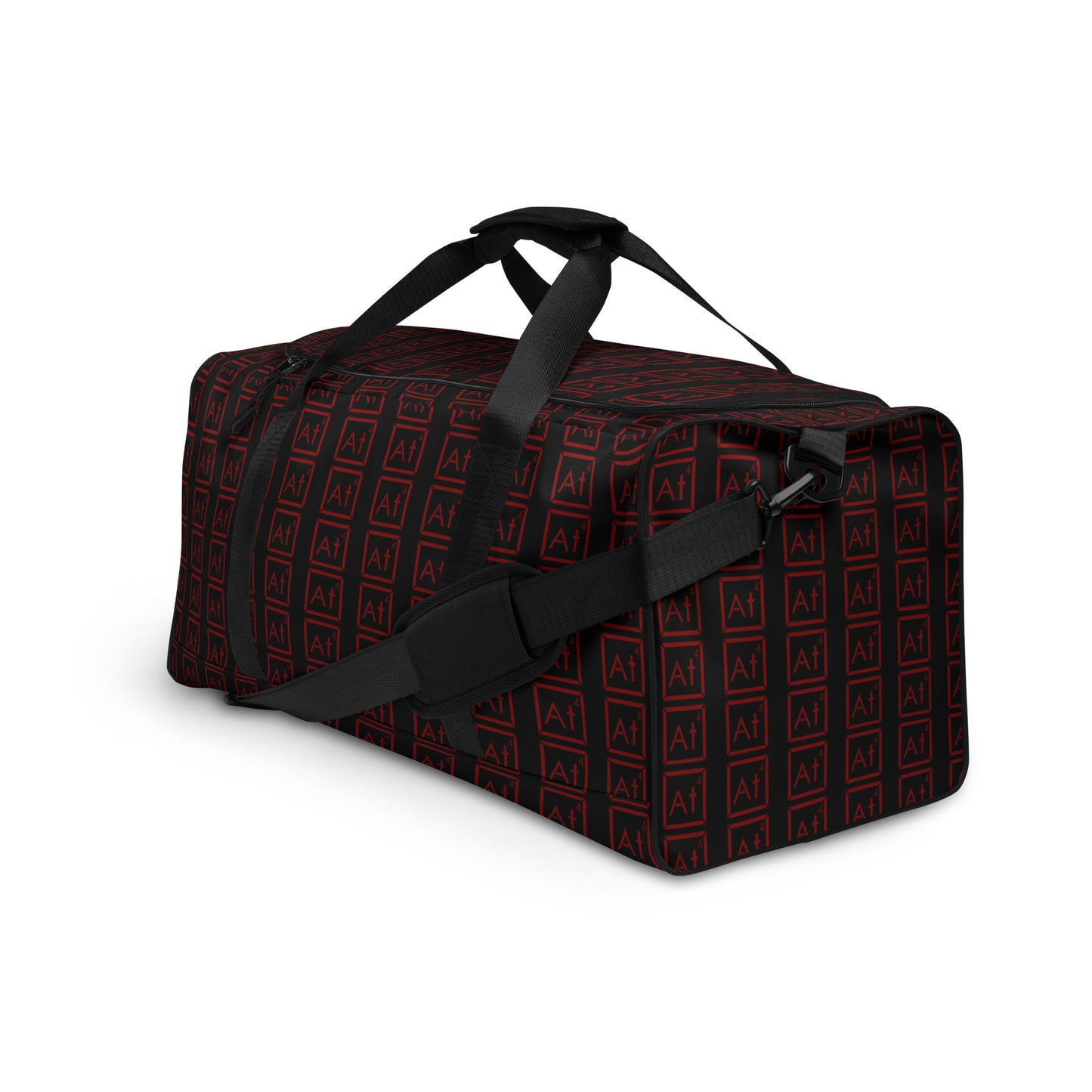 Red At4 logo Duffle bag