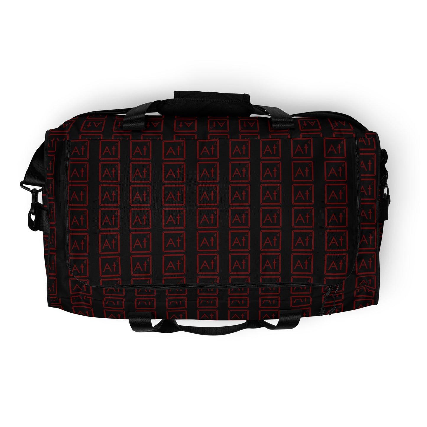 Red At4 logo Duffle bag