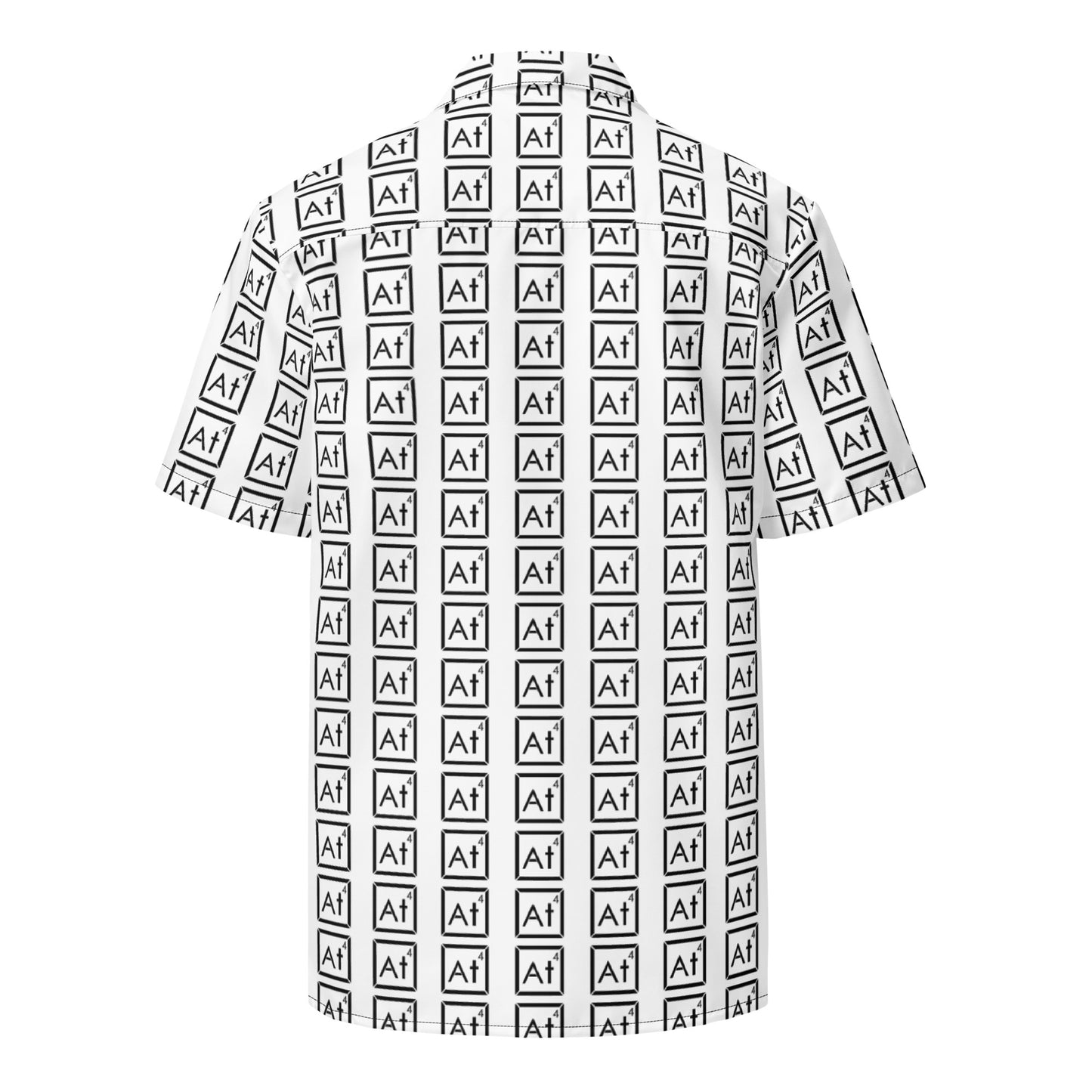 Black at4 logo button up