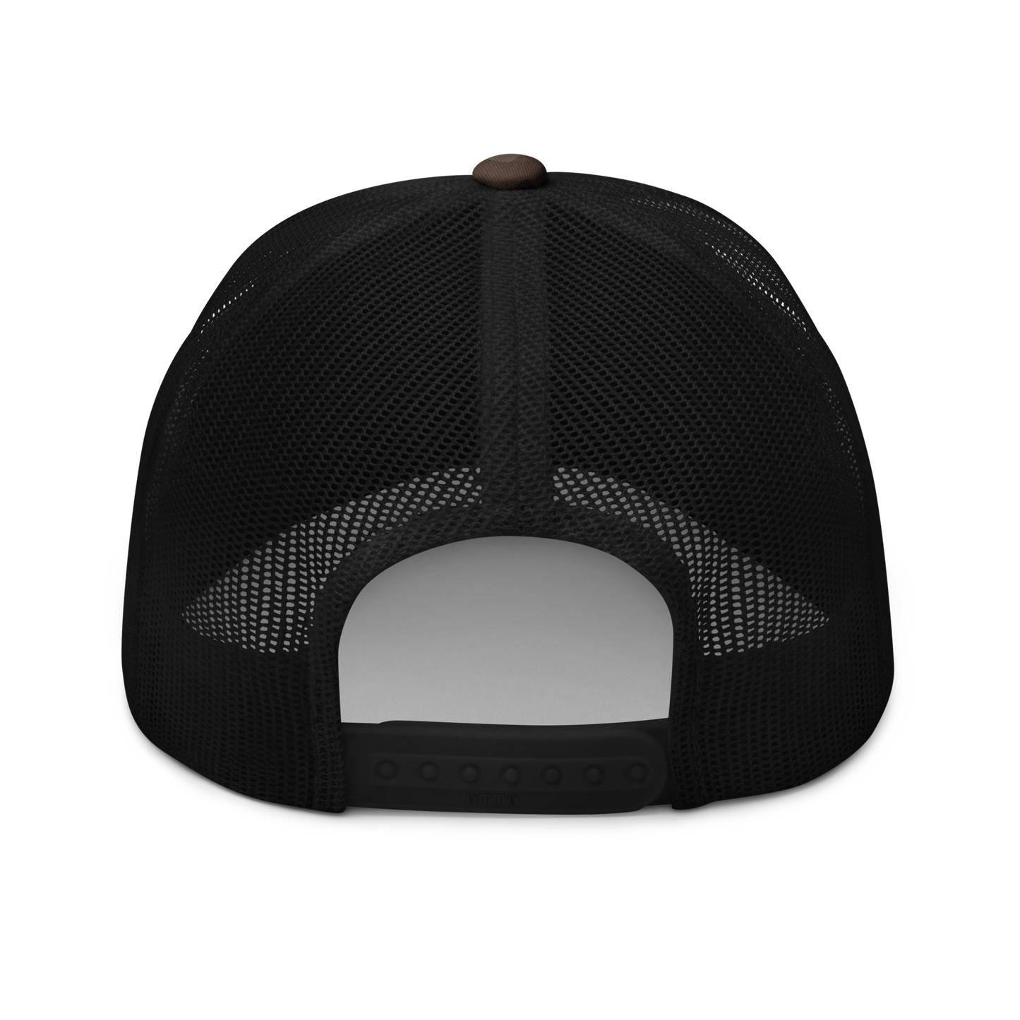 Camouflage Black At4 logo trucker hat