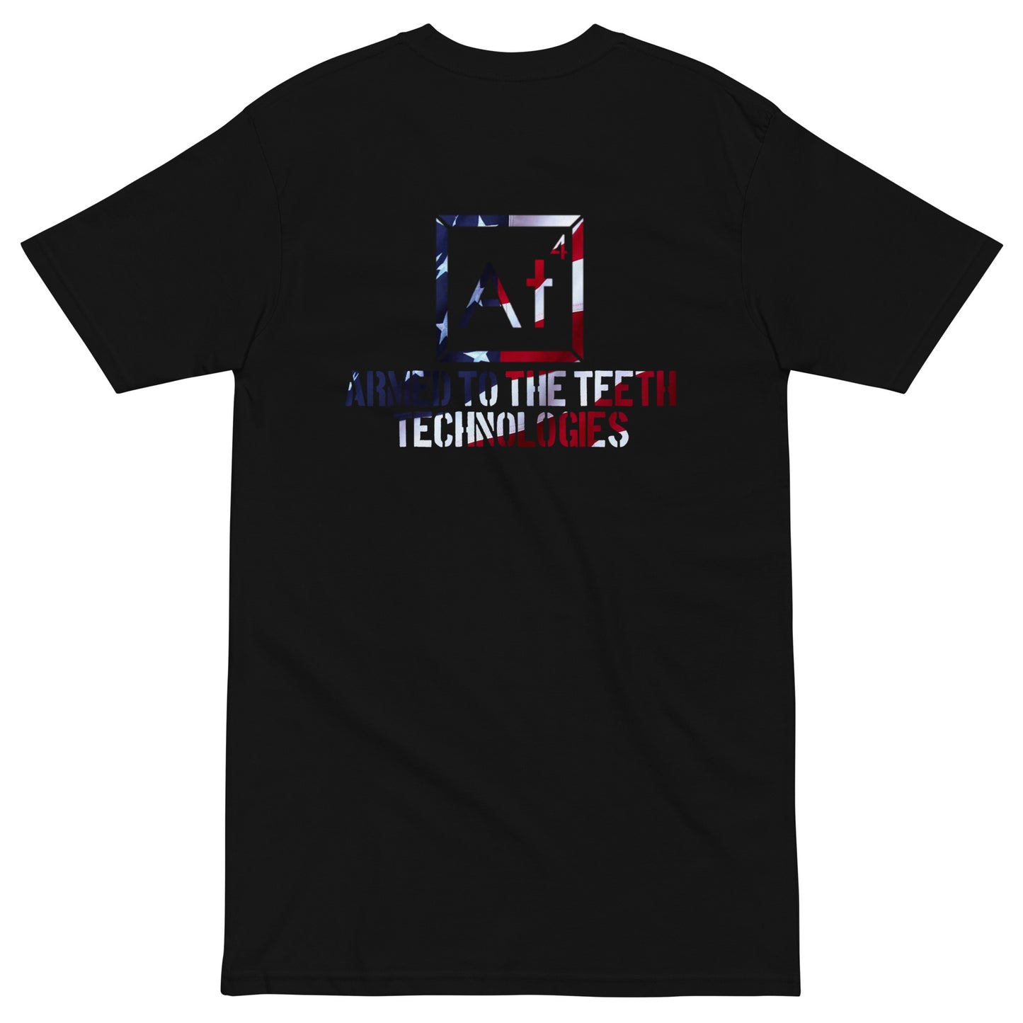 American flag At4 logo T-shirt