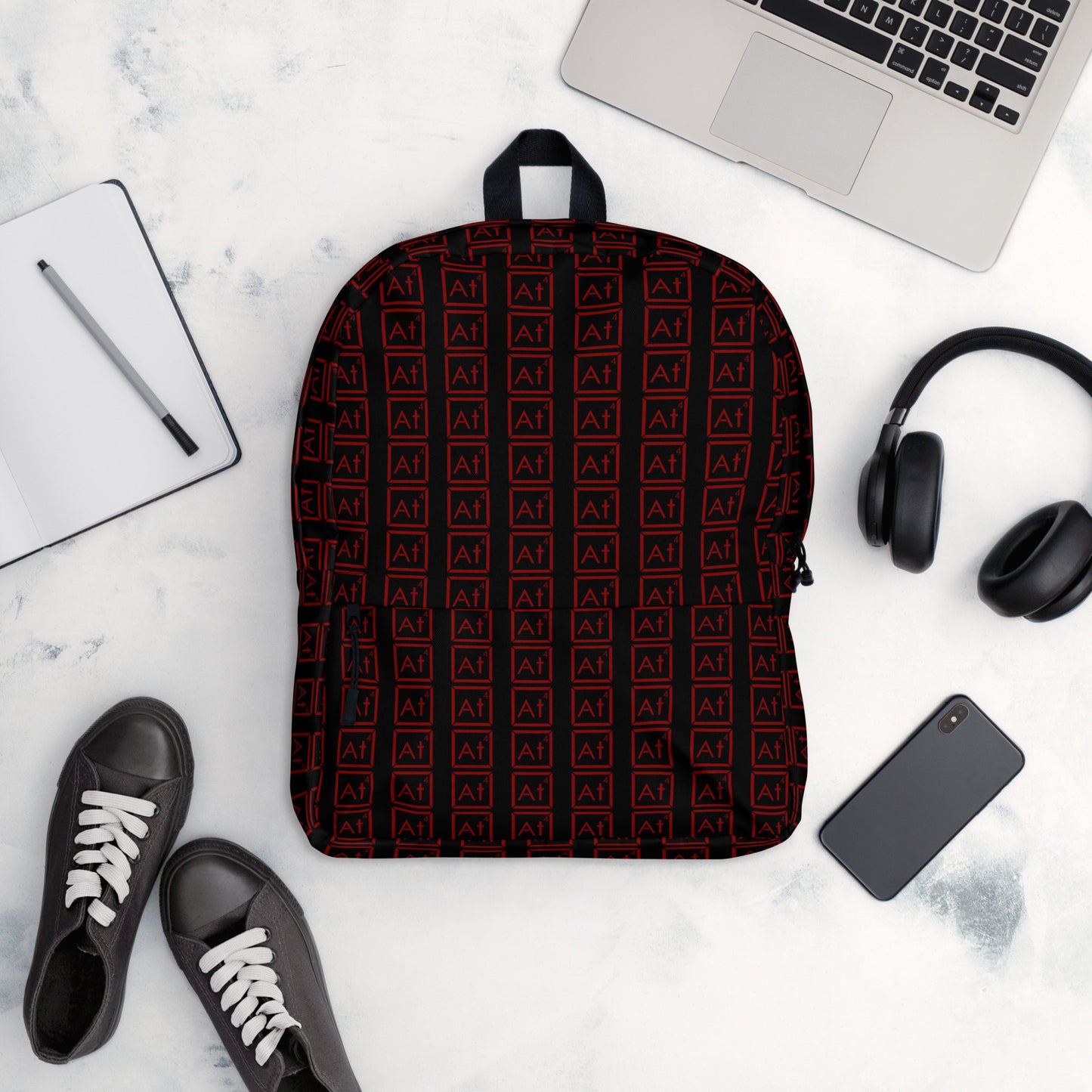 Red At4 logo Backpack
