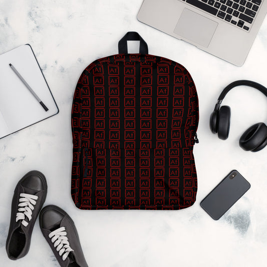 Red At4 logo Backpack