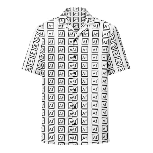 Black at4 logo button up